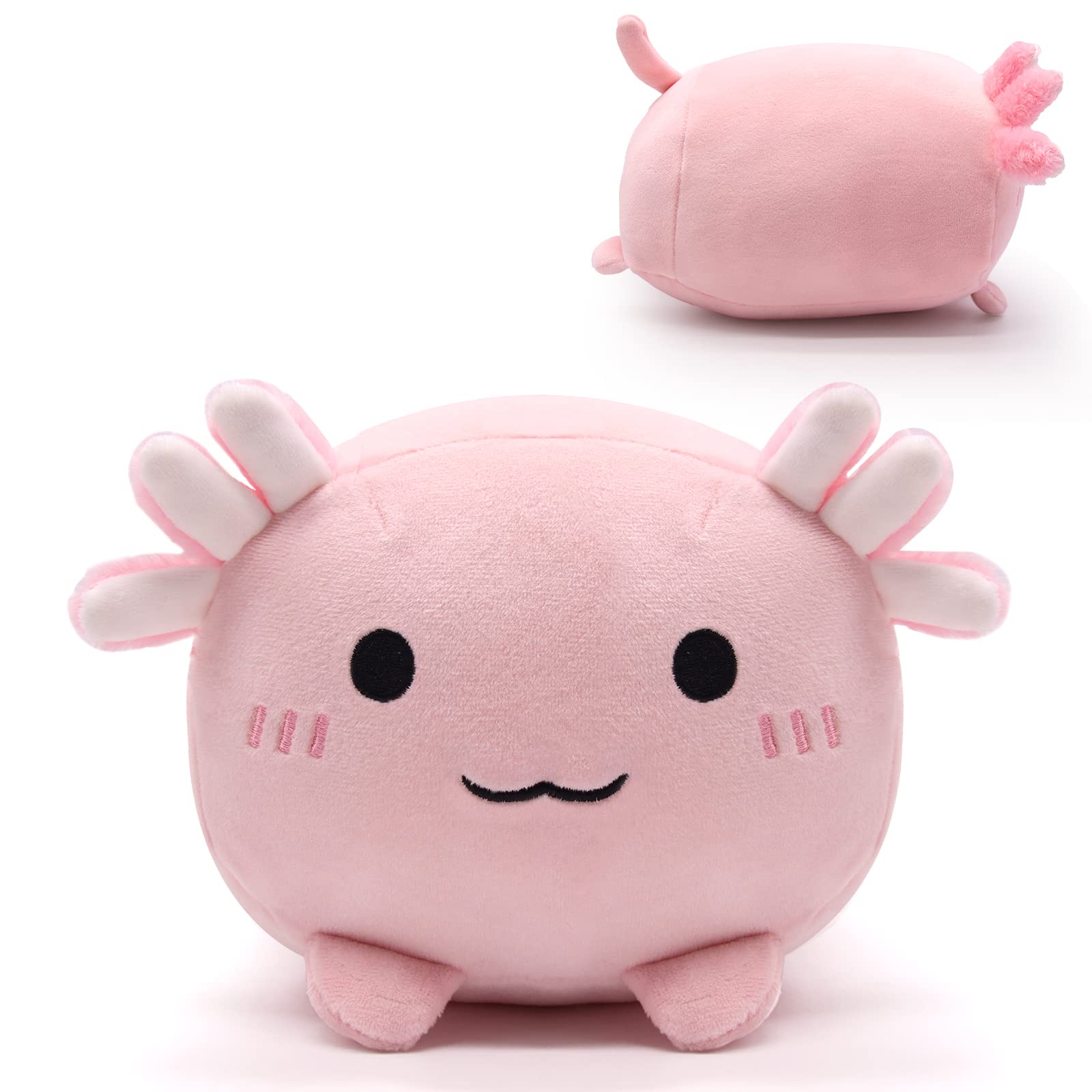Lsydcarm Cute Axolotl Plush Toy - Kawaii Stuffed Animal Pillow For Kids & Home Decoration, Pink